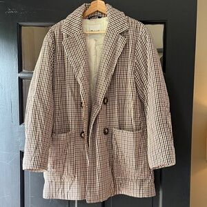 Madewell Checkered Coat